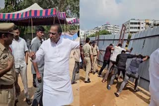 Telangana EX Minister Malla Reddy Land Dispute