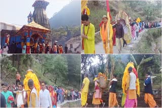 palanquin of the second Kedar Madmaheshwar left from Omkareshwar Temple