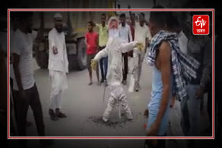 ASSP protest by burning effigies against price hike in Nagaon