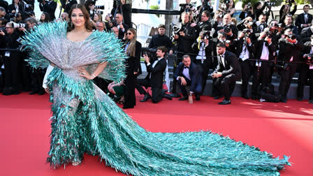 Cannes 2024: Aishwarya Rai Trolled for Dressing up as Birthday Party Decorations at Film Festival