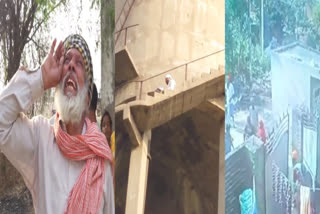 Disabled youth climbs on tank for justice in Tarn Taran, beaten up by miscreants who came under the command of Nihangs