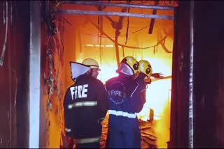 FIRE BREAKS OUT NEAR CHARMINAR