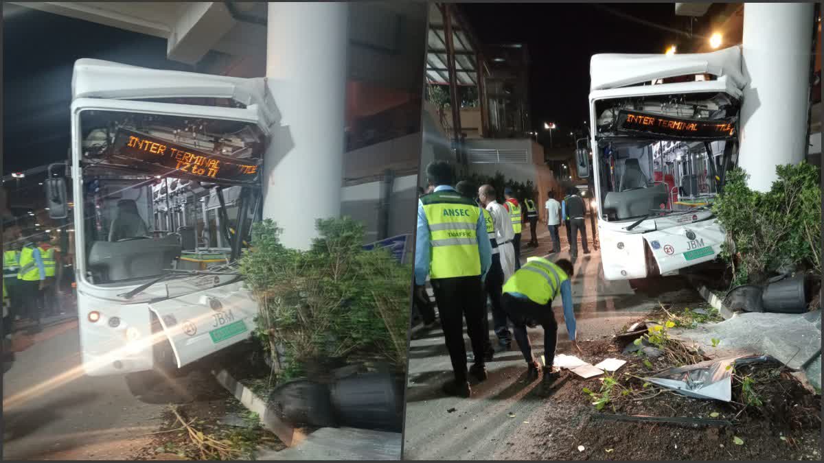 Bus accident at Bengaluru Airport