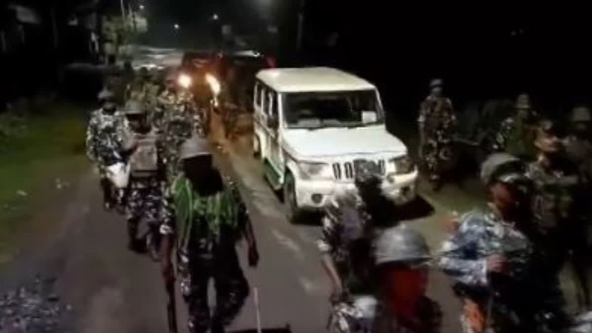 Manipur violence: Army conducts flag march in violence affected areas in Imphal