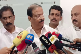 കെ സുധാകരന്‍ മാധ്യമങ്ങളോട്  കെ സുധാകരന്‍  k sudhakaran against mv govindan allegations  mv govindan allegations on monson linked pocso  monson linked pocso case  കെ സുധാകരൻ എംപി