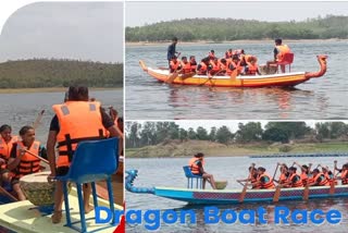 National Dragon Boat Racing Competition in Koderma, Jharkhand, 600 participants from 16 states participated