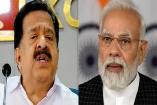 രമേശ് ചെന്നിത്തല  Manipur violence  ramesh chennithala against narendra modi  narendra modi and central govt