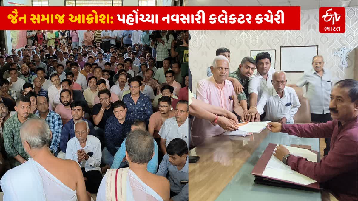 જૈનોના આચાર્ય રાજહંસ વિજયજી સુરીશ્વરજી પણ કચેરી પહોંચ્યા હતા અને તેમણે જૈન ધર્મની રક્ષા માટે તમામ જૈનોને એક સંપ થવા આહવાન કર્યું