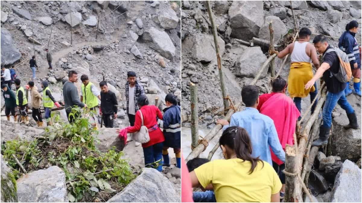 Few Tourists Rescued from Sikkim Floods