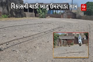 ઉમરાપાડા ગામનો બિસ્માર રસ્તો