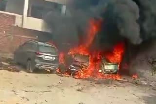 Fire at Car Showroom