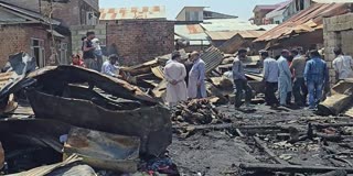 سرینگر میں بھیانک آتشزدگیٍ
