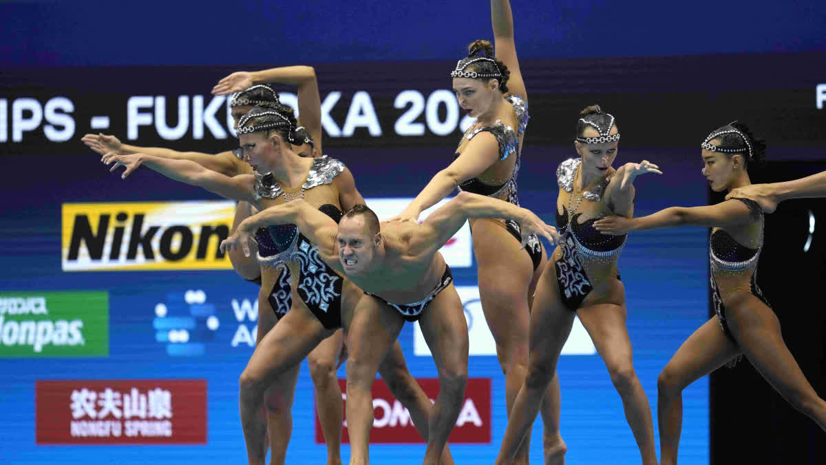 Artistic Swimming at Paris Olympics ETV BHARAT