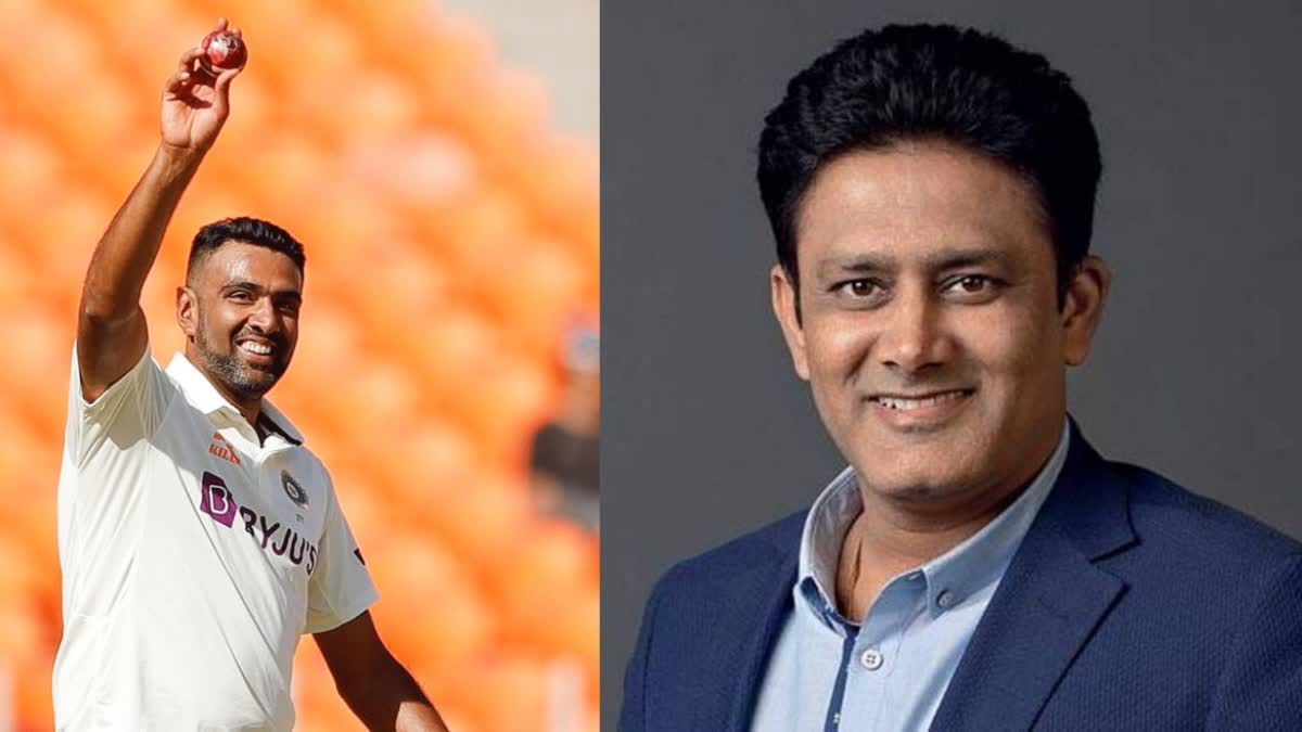 Ravichandran Ashwin and Anil Kumble