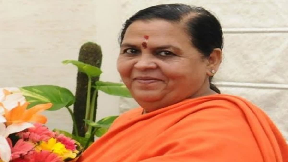 Uma Bharti Dholpur Visit