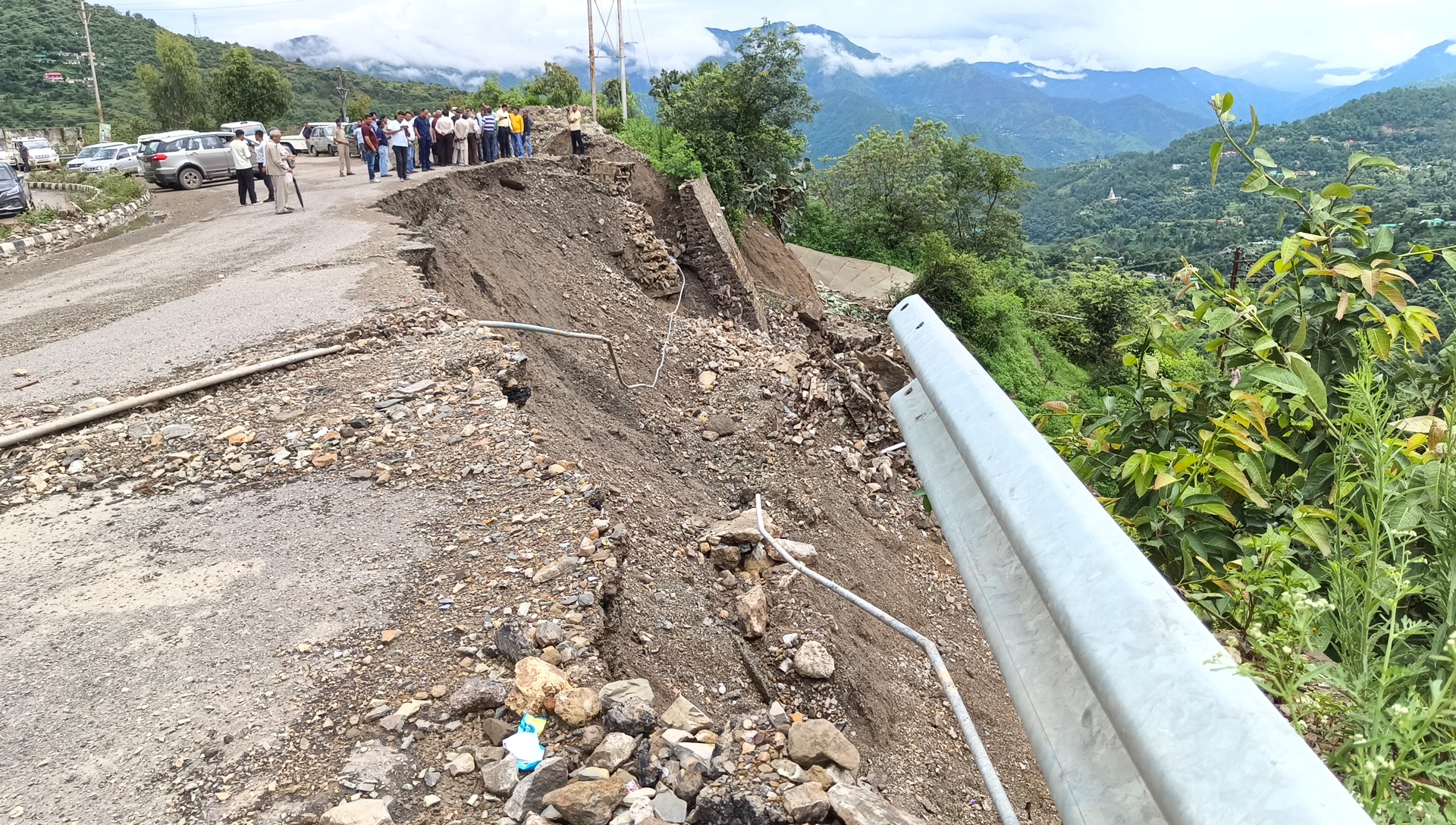 Monsoon Damage due to heavy rain in Himachal.