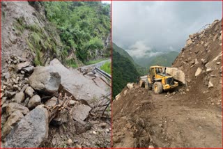 Monsoon Damage due to heavy rain in Himachal.