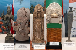 America returned 105 ancient artifacts to India on PM Modi's initiative