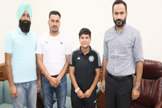 The Sports Minister congratulated Kanika Ahuja on being selected in the Indian cricket team