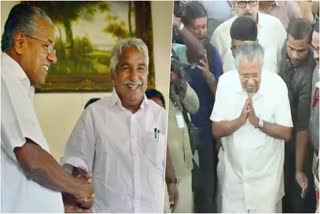 Oommen Chandy  CM Pinarayi Vijayan  CM Pinarayi Vijayan came to pay his last respect  Pinarayi Vijayan  മുഖ്യമന്ത്രി  പിണറായി വിജയന്‍  ജനം തിങ്ങിനിറഞ്ഞ് ദര്‍ബാര്‍ ഹാളും പരിസരവും  ദര്‍ബാര്‍ ഹാളും പരിസരവും