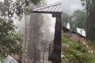 Hotel and restaurant demolished due to heavy rain in Kedarghati Uttarakhand