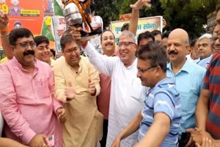 procession of plants in Meerut