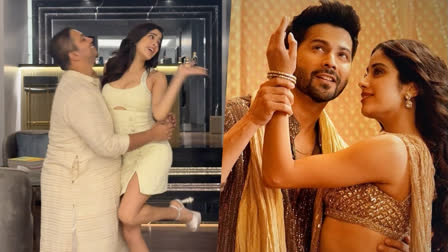 Janhvi Kapoor's fun reel on Bawaal song Dilon Ki Doriyan with glam team outshines chemistry with Varun Dhawan