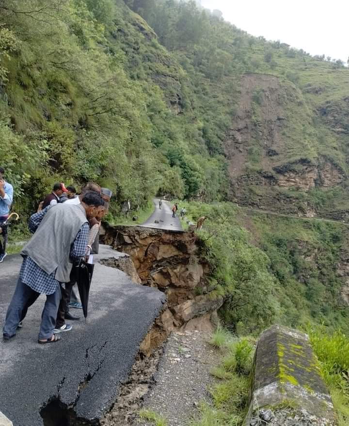 Landslide in Rampur.