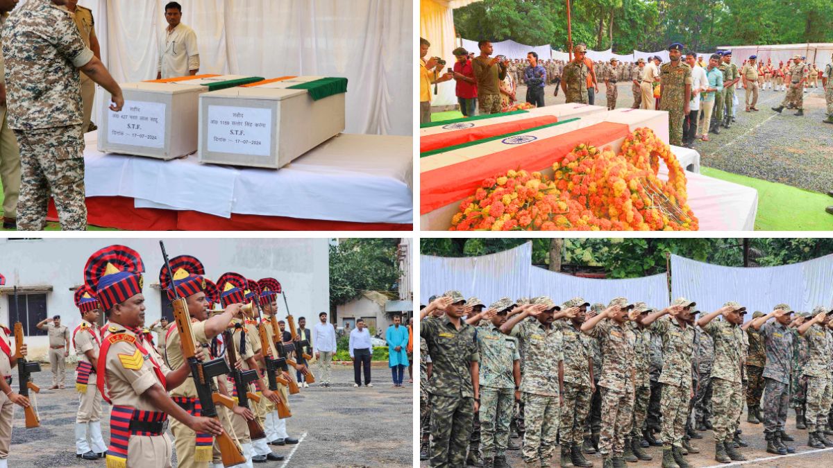 Soldiers gave guard of honor to the martyrs