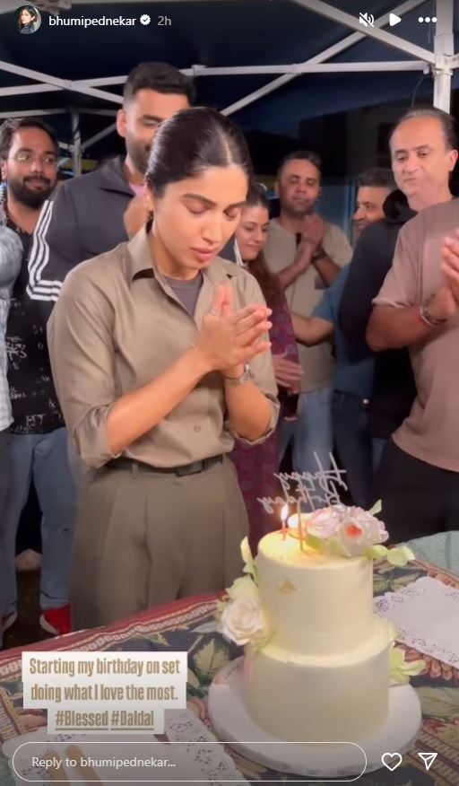 Bhumi Pednekar Celebrates 35th Birthday On Daldal Set, 'Sweetest Surprise' Leaves Her In Tears