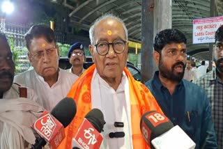 Digvijaya Singh visited Sai Temple in Shirdi after filing petition in High Court regarding Rajgad Lok Sabha elections