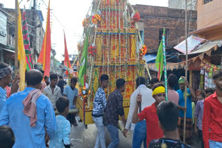 Various Akharas took out Muharram procession in Pakur