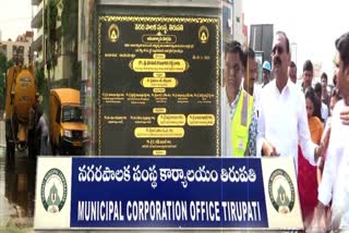 Irregularities in Tirupati in Master Plan roads