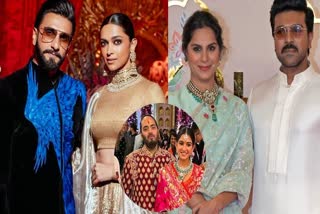 DEEPVEER TO ANANT AND RADHIKA  ANANT AMBANI GRAND WEDDING  അനന്ത് അംബാനി രാധിക വിവാഹം  CELEBRITIES AT ANANT AMBANI WEDDING