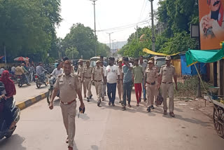 Police conducted a walking parade of the accused