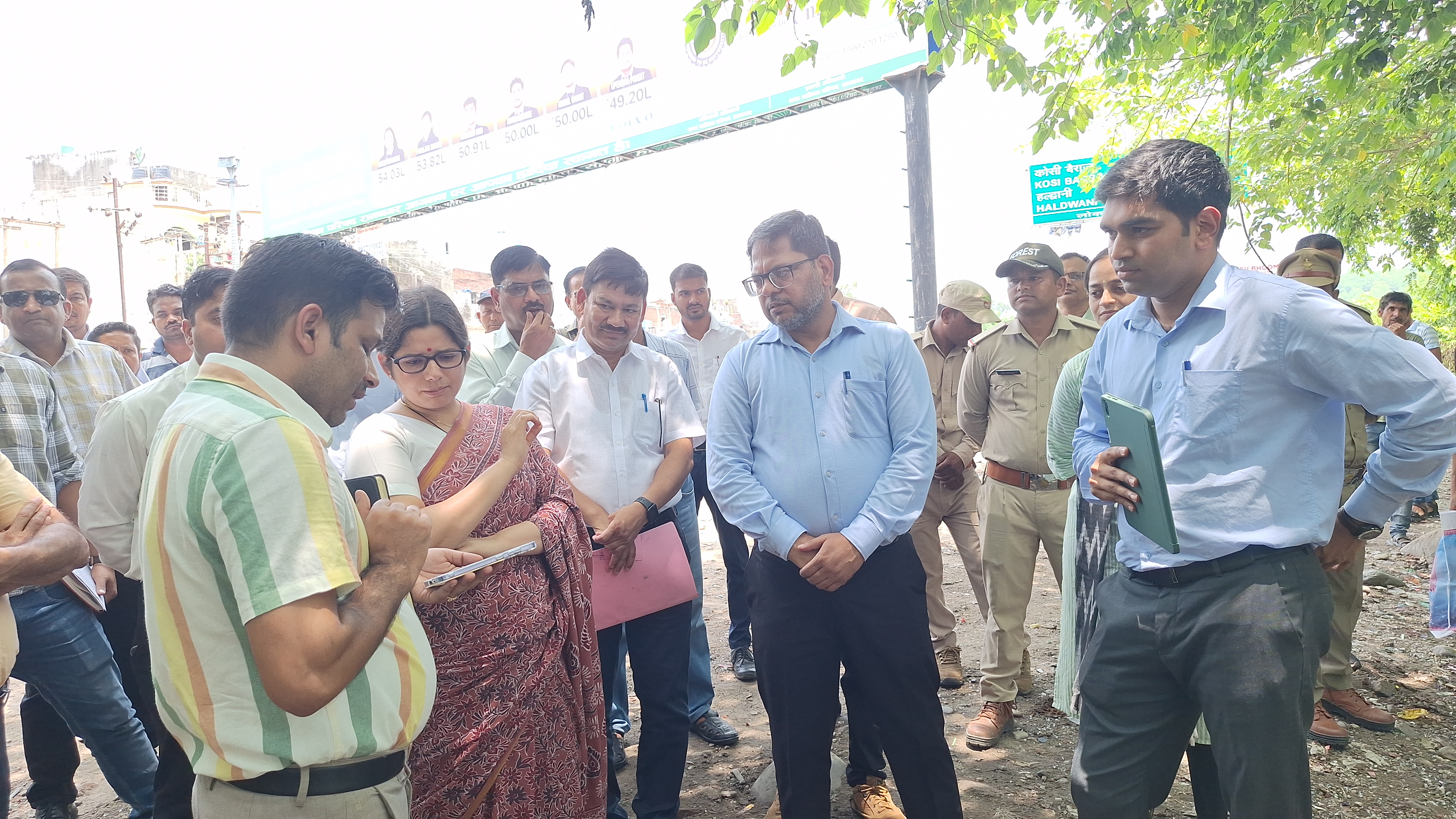 DM Vandana Singh inspecting