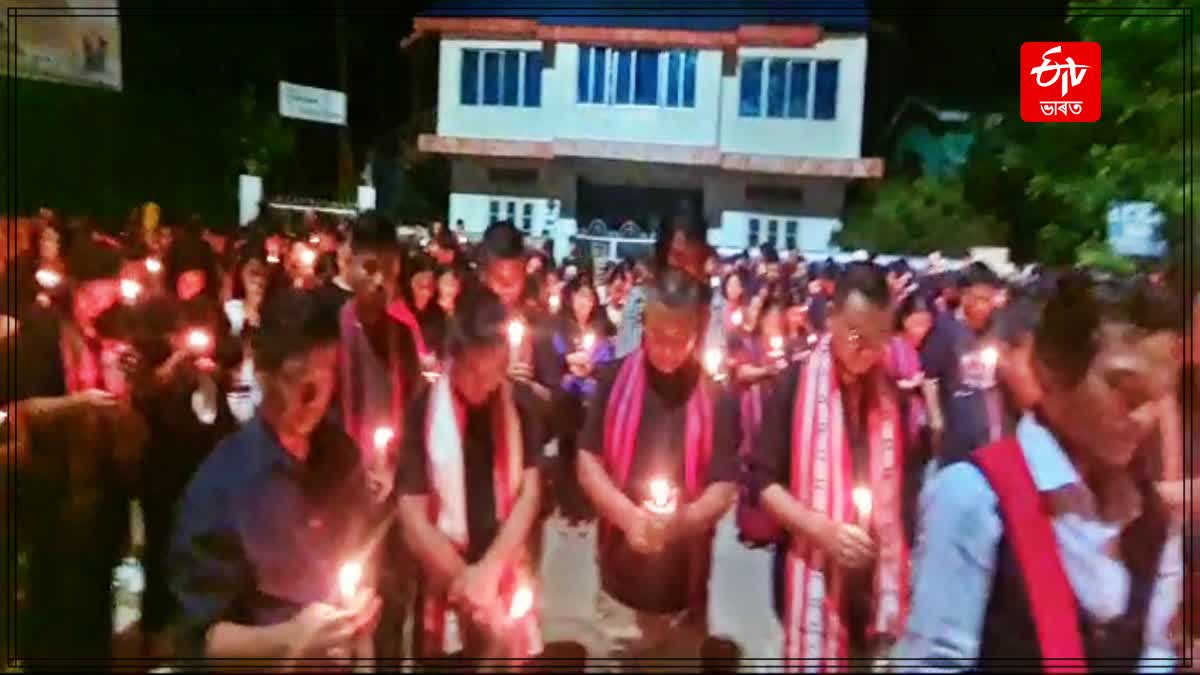 Protest against Manipur incident