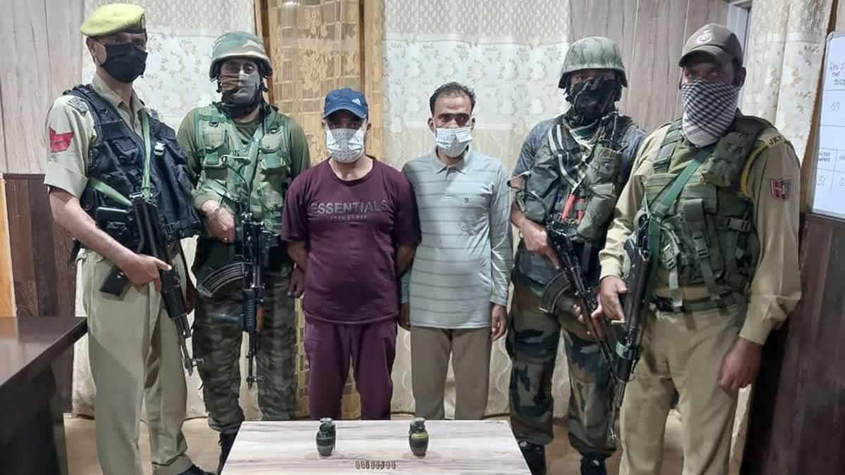 Two LeT OGWs arrested with two grenades, eight bullets in J&K's Sopore