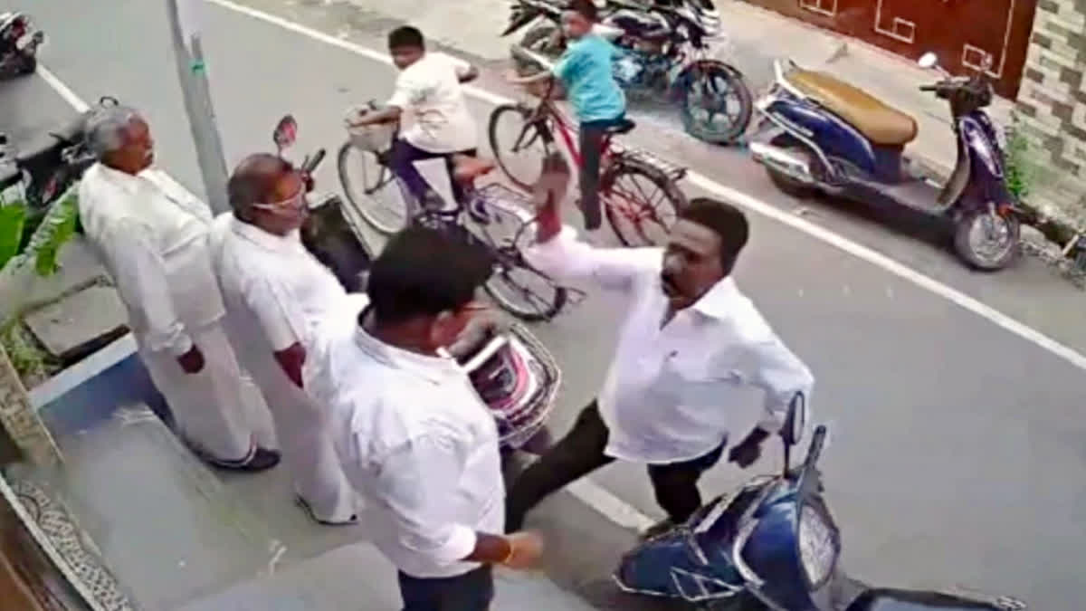 in salem DMK person attacked silver workshop owner video went viral