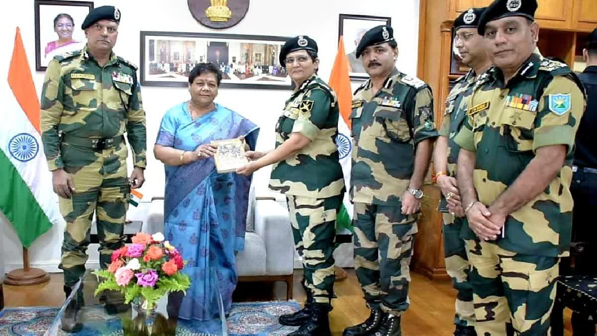Sonali Mishra ADG, BSF ,called on Manipur Governor