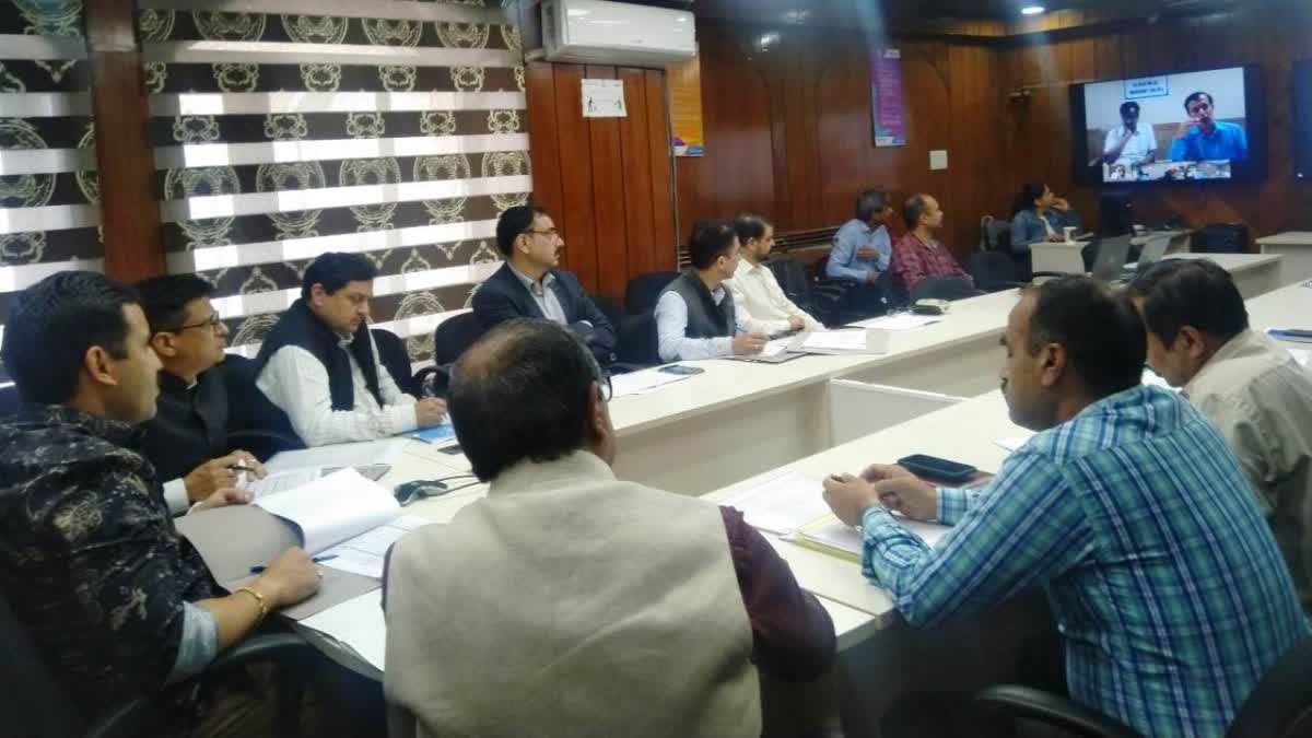 PWD Minister Vikramaditya Singh review meeting