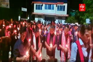 Protest against Manipur incident