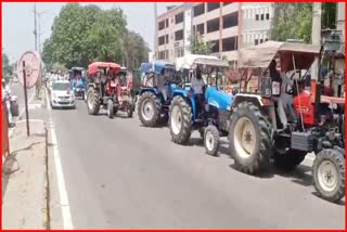 tractor march in Fatehabad