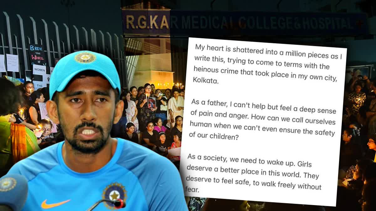 Wriddhiman Saha Demands Justice in RG Kar Incident