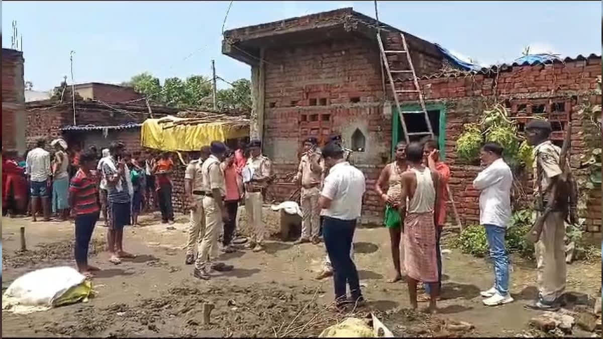 Nalanda Police visit the spot where a woman allegedly killed her two children and then died by suicide