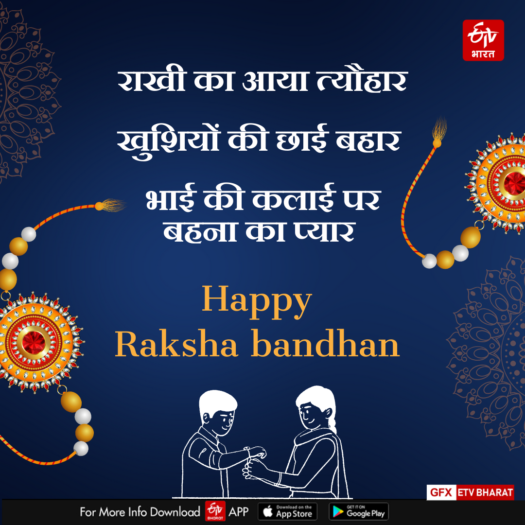 Happy Raksha Bandhan 2024 Wishes shayari images quotes status Message Rakhi shubhkamnaye in Hindi