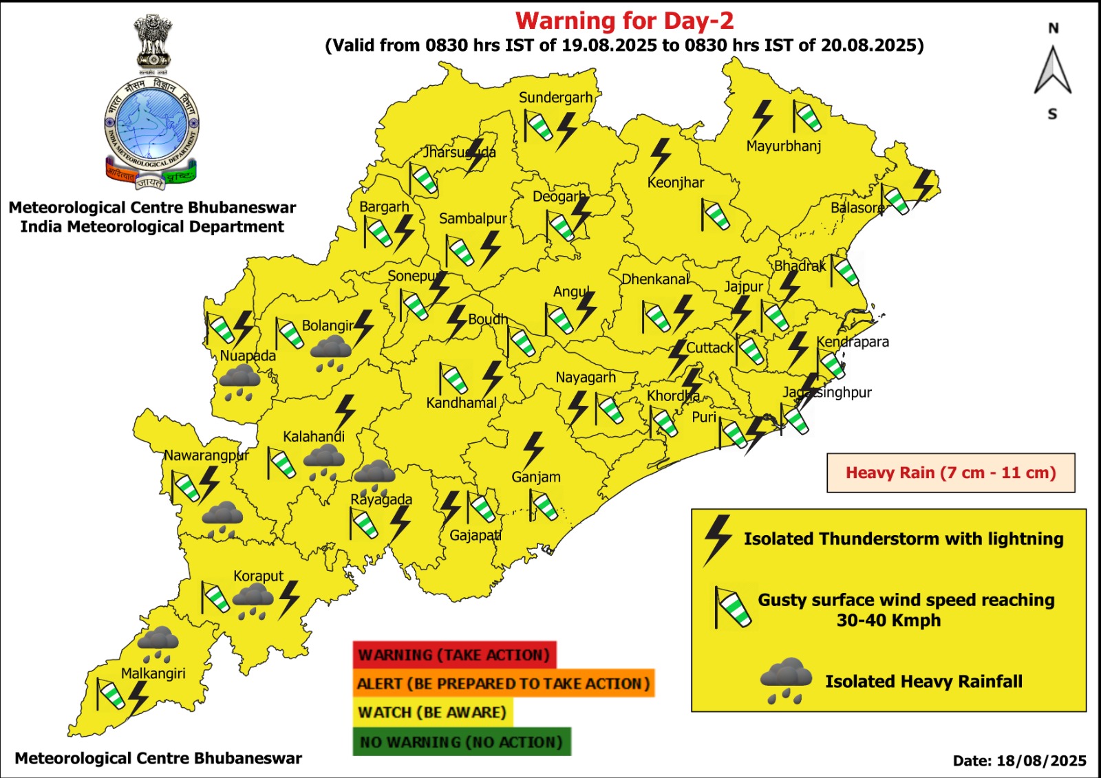 19 August Heavy rain