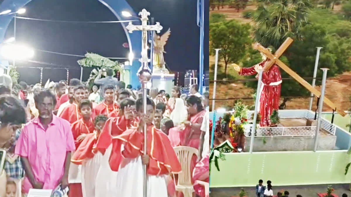 tallest statue of Jesus in Tenkasi