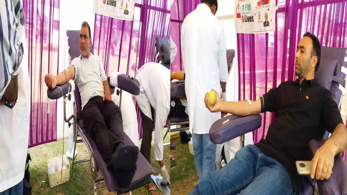 آیوشمان بھاو کے تحت پلوامہ میں خون کا عطیہ کیمپ