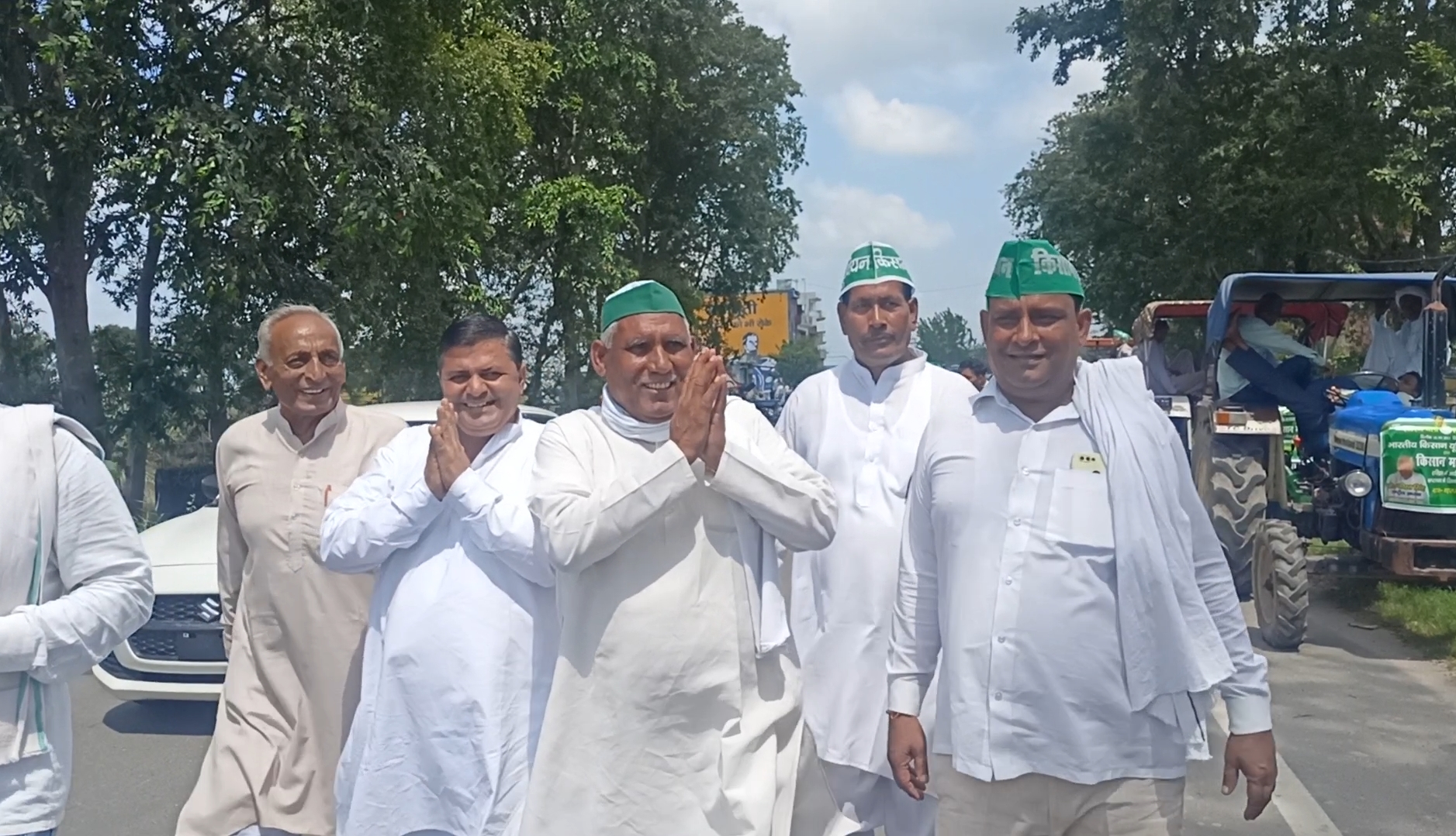 Farmers took out Rally in Laksar